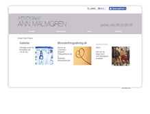 Tablet Screenshot of annmalmgren.dk
